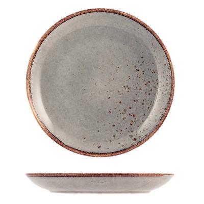 Piatto frutta grigio in ceramica stoneware Pengo Casa